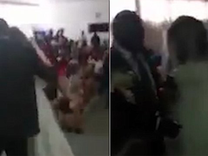 بالفيديو: امرأة بفستان الزفاف تقتحم حفل زفاف حبيبها!